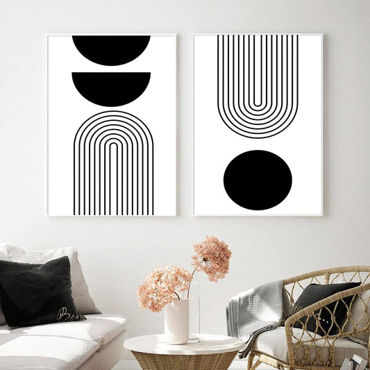 black and white wall art