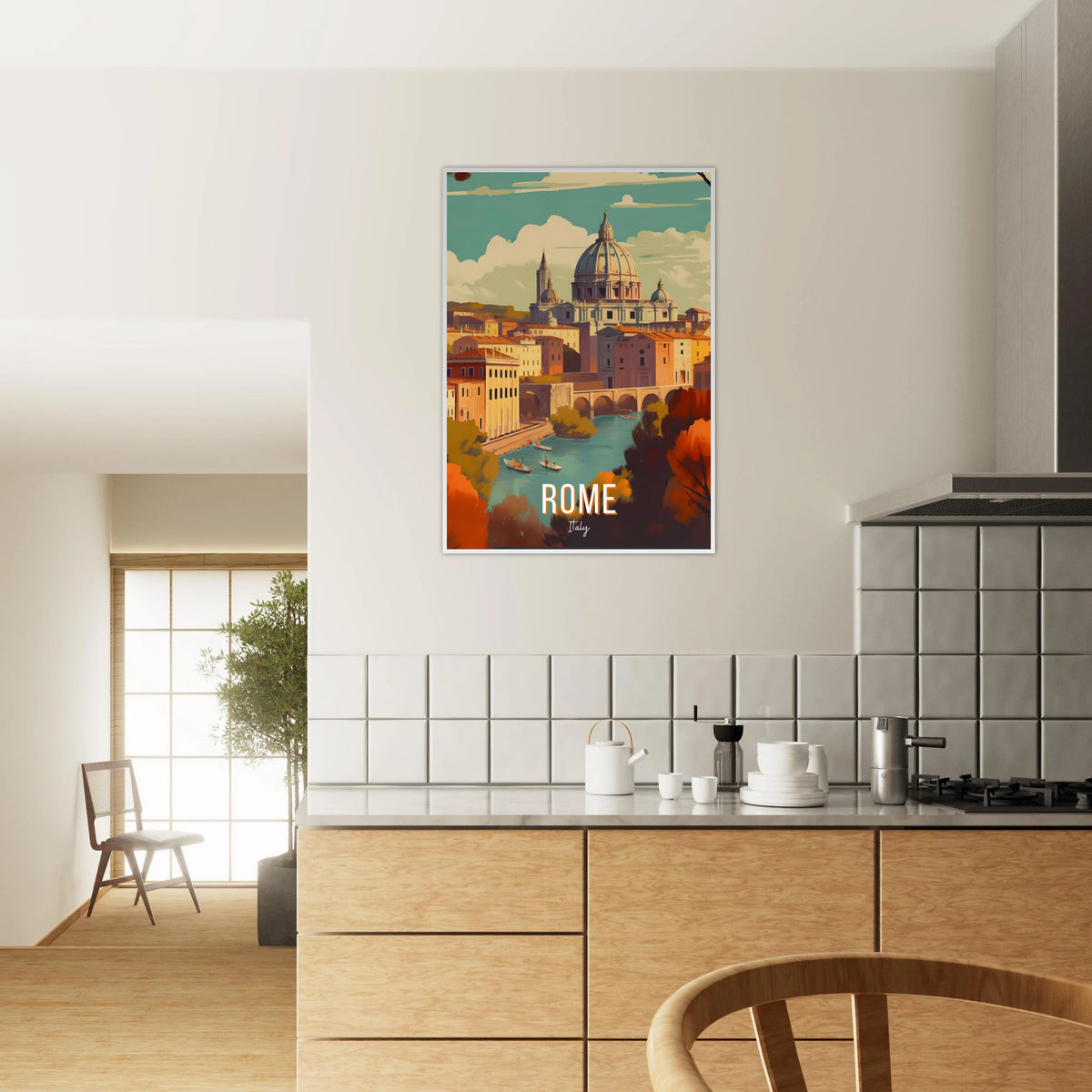Rome, Italy travel poster (Riverside Dome) – image 36