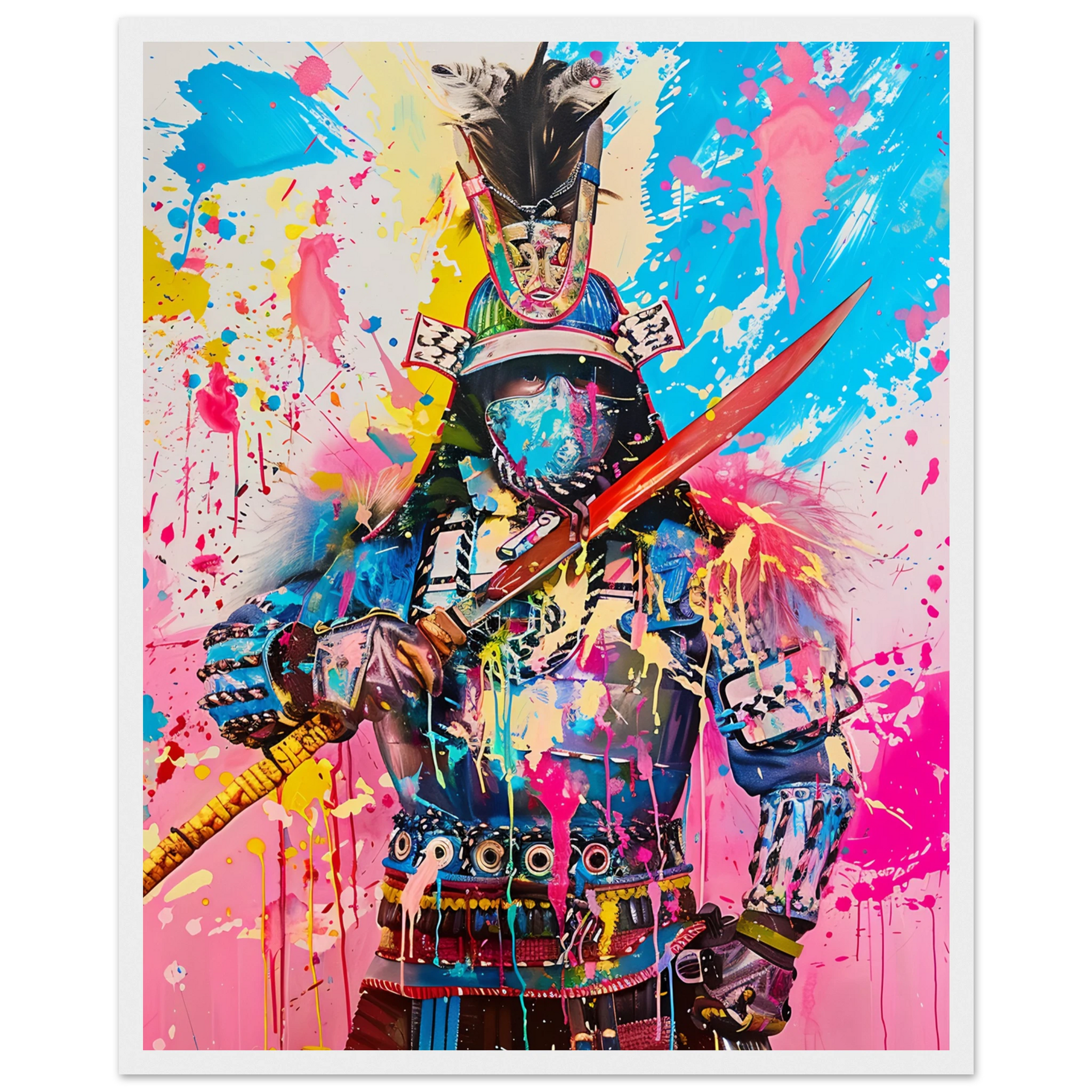 Japanese Samurai Print – Muralla Art
