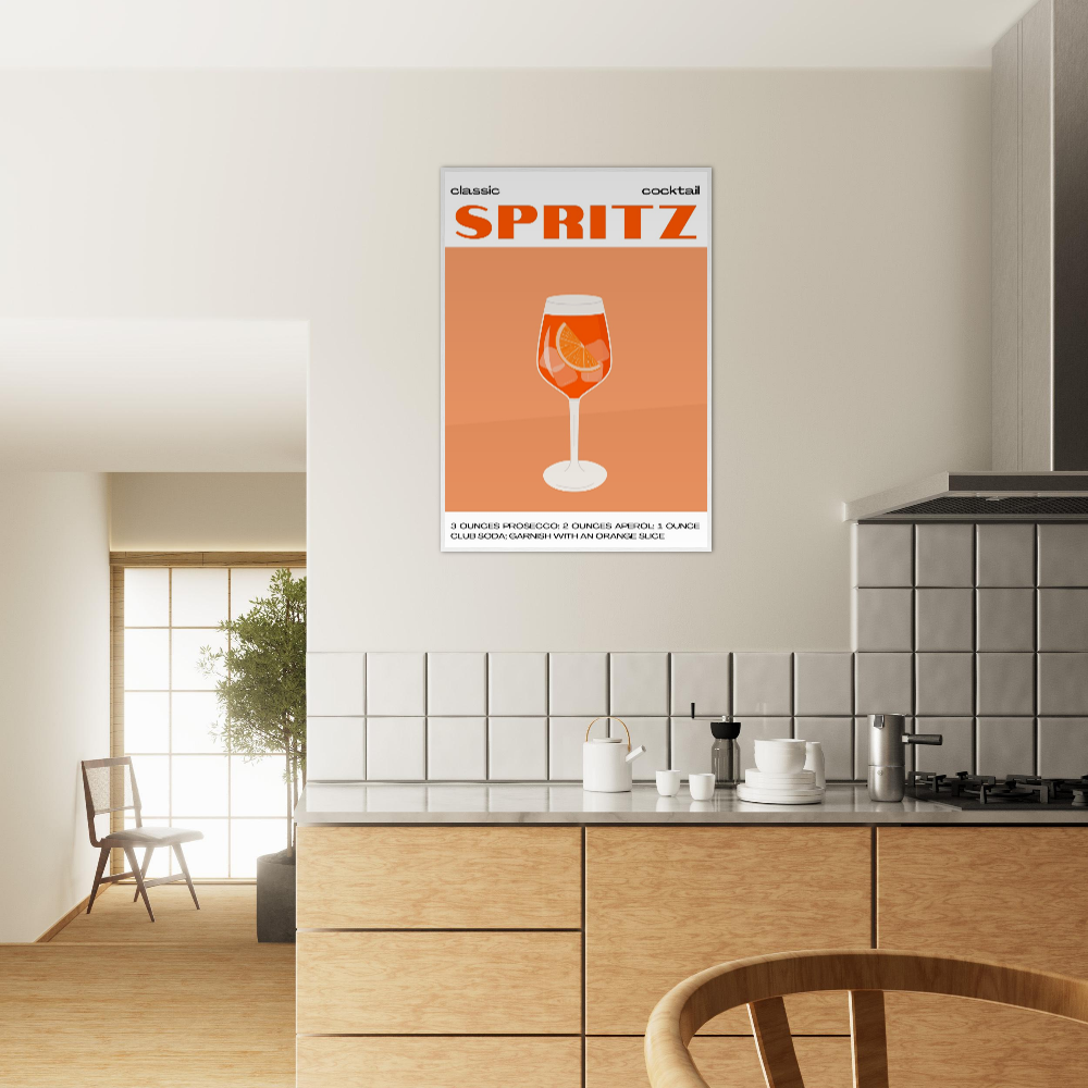 Aperol Spritz Cocktail Print