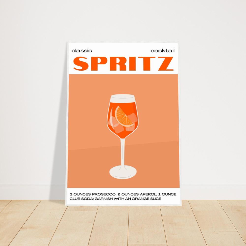Aperol Spritz Cocktail Print
